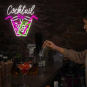 Cocktail Bar Restaurant Neon Sign - Reels Custom