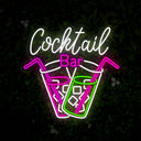 Cocktail Bar Restaurant Neon Sign - Reels Custom
