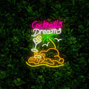 Cocktails & Dreams Bar & Restaurant Led Neon Sign - Reels Custom