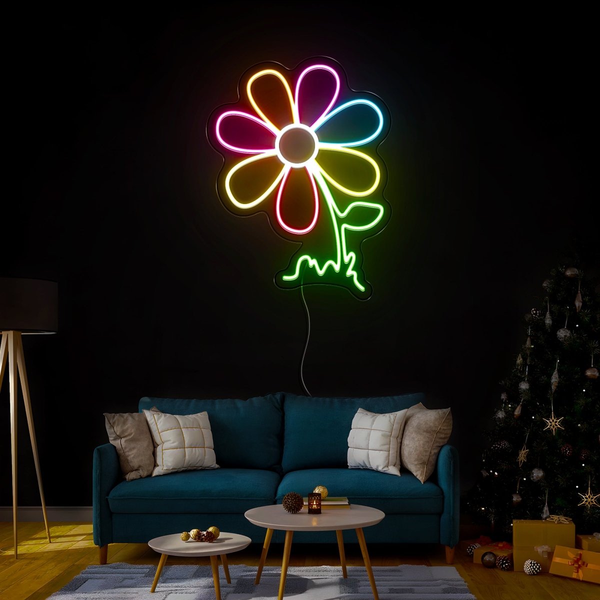 Colorful Flower Led Neon Sign - Reels Custom