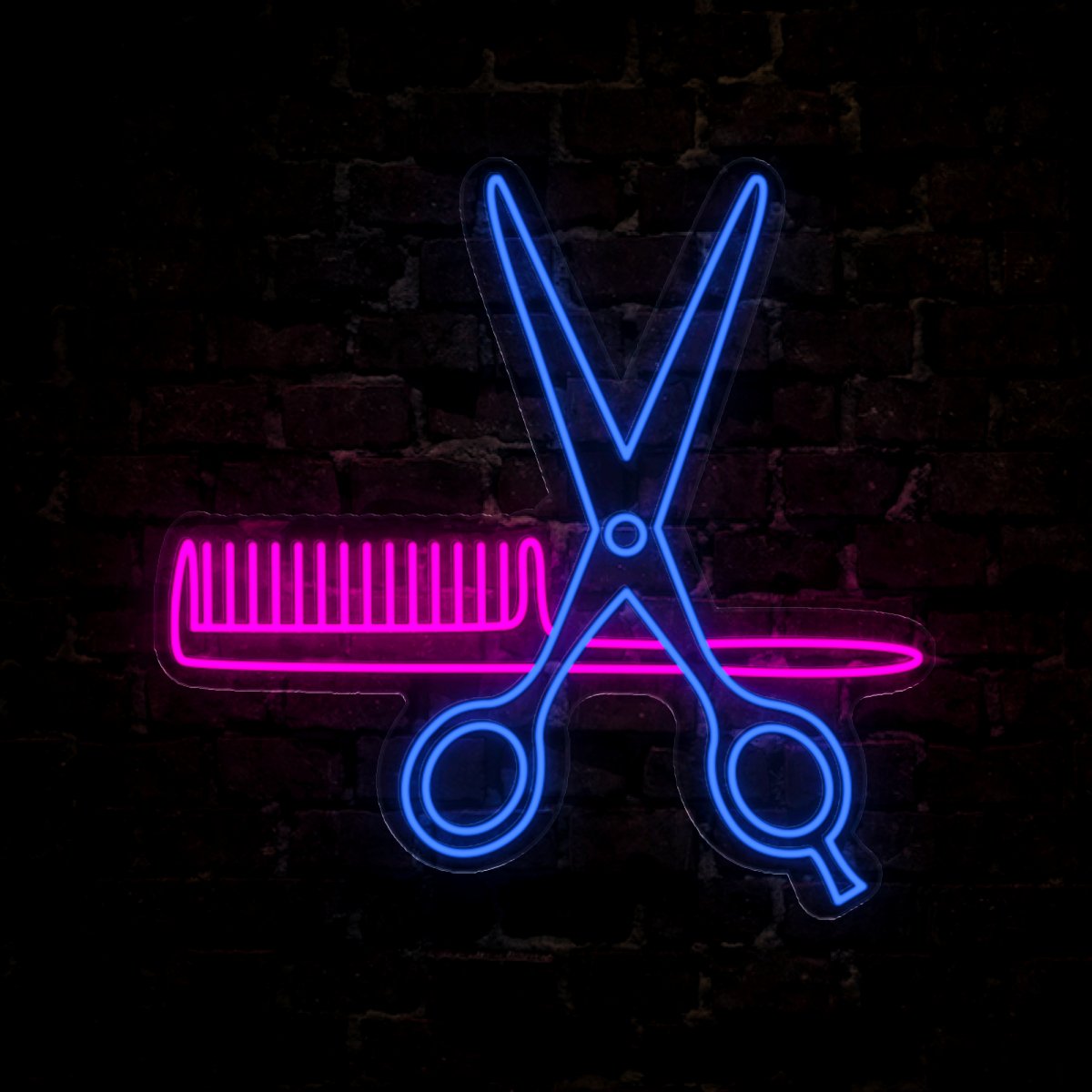Combs and Clippers Led Neon Sign - Reels Custom