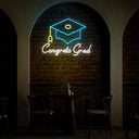 Congrats Grad Neon Sign - Reels Custom