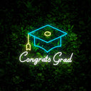 Congrats Grad Neon Sign - Reels Custom