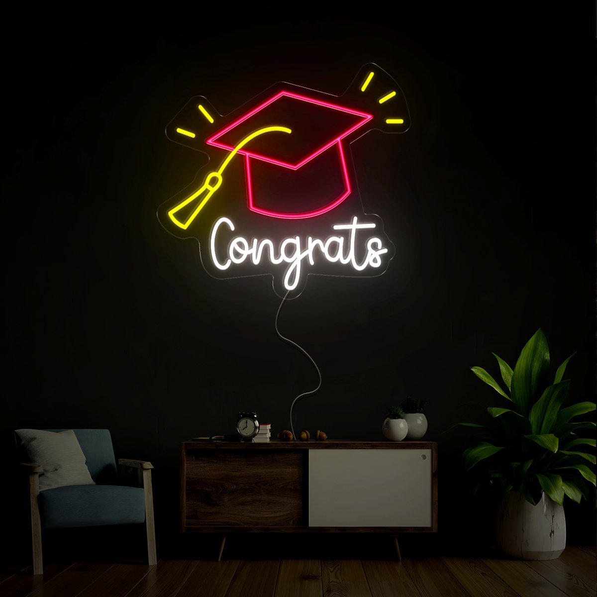 Congrats Neon Sign - Reels Custom