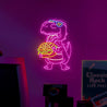 Cool Dinosaur and Hamburger Neon Sign - Reels Custom