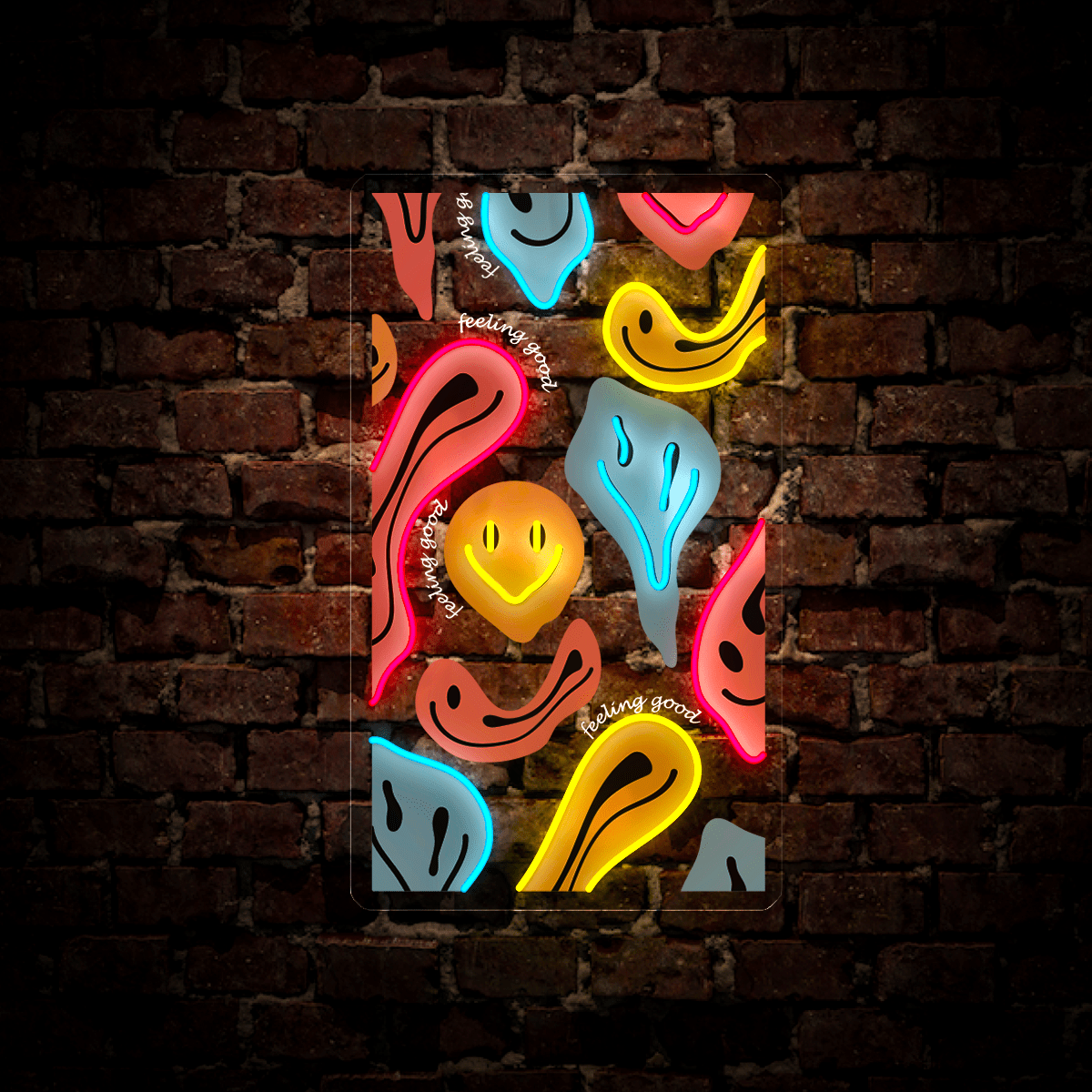 Cool Smiles Artwork Neon Sign - Reels Custom