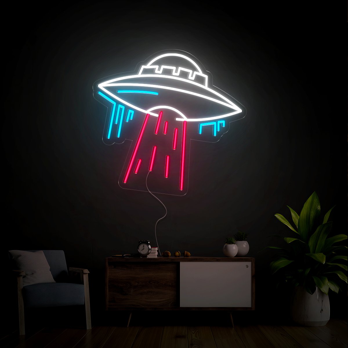 Cool UFO Neon Sign - Reels Custom