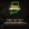 Coors American Arkansas Maps Neon Sign - Reels Custom