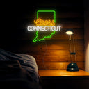 Coors American Connecticut Maps Neon Sign - Reels Custom