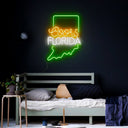 Coors American Florida Maps Neon Sign - Reels Custom