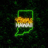 Coors American Hawaii Maps Neon Sign - Reels Custom