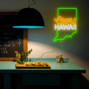 Coors American Hawaii Maps Neon Sign - Reels Custom