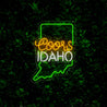 Coors American Idaho Maps Neon Sign - Reels Custom