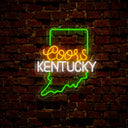 Coors American Kentucky Maps Neon Sign - Reels Custom