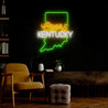 Coors American Kentucky Maps Neon Sign - Reels Custom