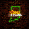 Coors American Louisiana Maps Neon Sign - Reels Custom
