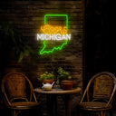 Coors American Michigan Maps Neon Sign - Reels Custom
