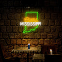 Coors American Mississippi Maps Neon Sign - Reels Custom