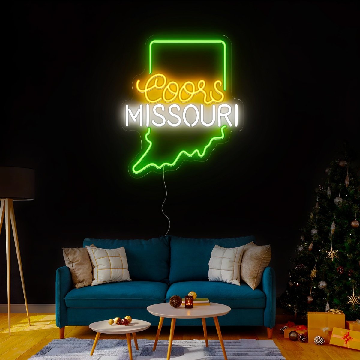 Coors American Missouri Maps Neon Sign - Reels Custom