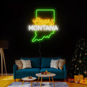Coors American Montanan Maps Neon Sign - Reels Custom
