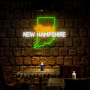Coors American New Hampshire Maps Neon Sign - Reels Custom