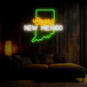 Coors American New Mexico Maps Neon Sign - Reels Custom