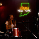 Coors American New York Maps Neon Sign - Reels Custom