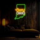 Coors American Ohio Maps Neon Sign - Reels Custom