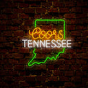 Coors American Tennessee Maps Neon Sign - Reels Custom