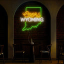 Coors American Wyoming Maps Neon Sign - Reels Custom