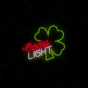 Coors Light Clover Neon Sign - Reels Custom