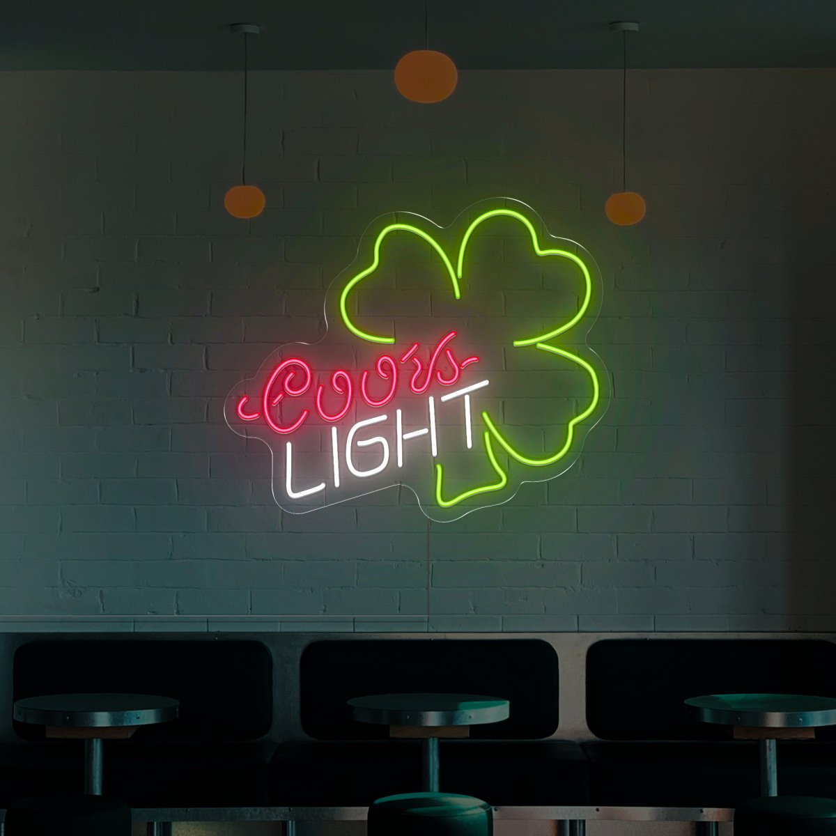 Coors Light Clover Neon Sign - Reels Custom