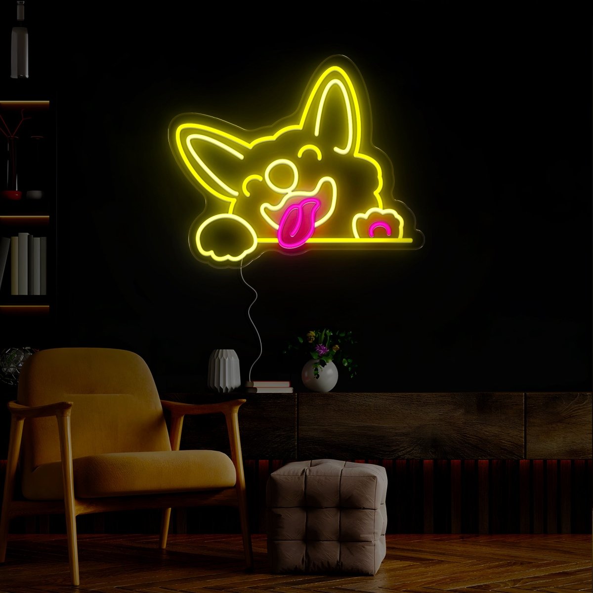 Corgi Dog Neon Sign - Reels Custom