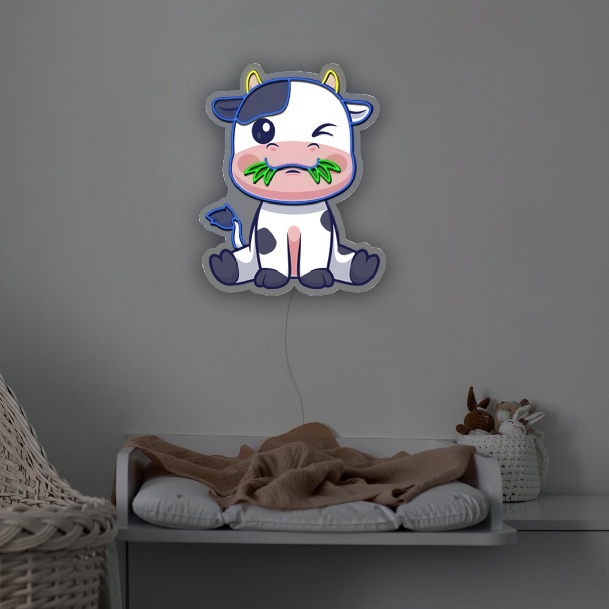 Cow Artwork Led Neon Sign - Reels Custom