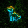 Cowboy Dinosaur Neon Sign - Reels Custom