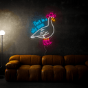 Cowboy Don't Be A Silly Goose Neon Sign - Reels Custom