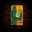 Cowboy Frog Artwork Neon Sign - Reels Custom