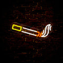 Creative Smoking Neon Sign - Reels Custom