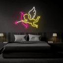 Cupid's Bow And Arrow Neon Sign - Reels Custom