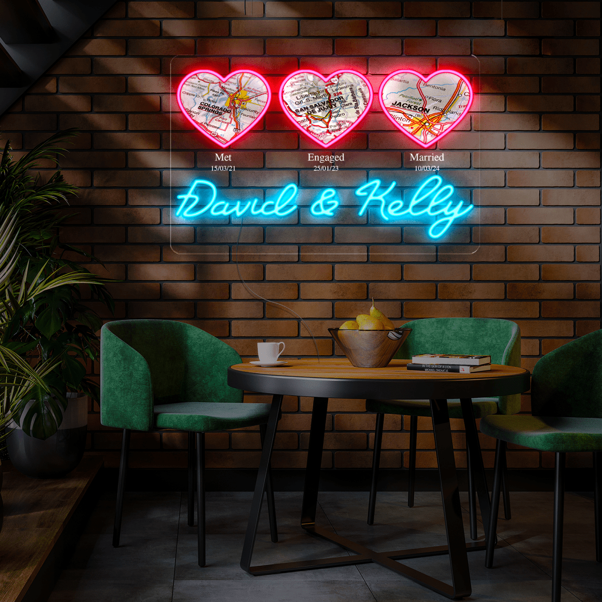Custom Anniversary Artwork Neon Sign - Reels Custom