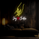 Custom Family Holiding Hands Neon Sign - Reels Custom