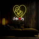 Custom Mom And Baby Neon Sign - Reels Custom