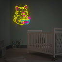 Cute Baby Cat Animals Led Neon Sign - Reels Custom