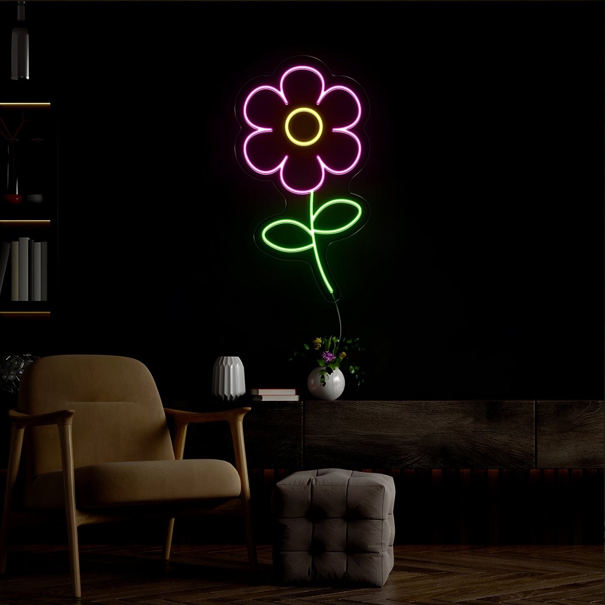 Cute Daisy Flower Led Neon Sign - Reels Custom