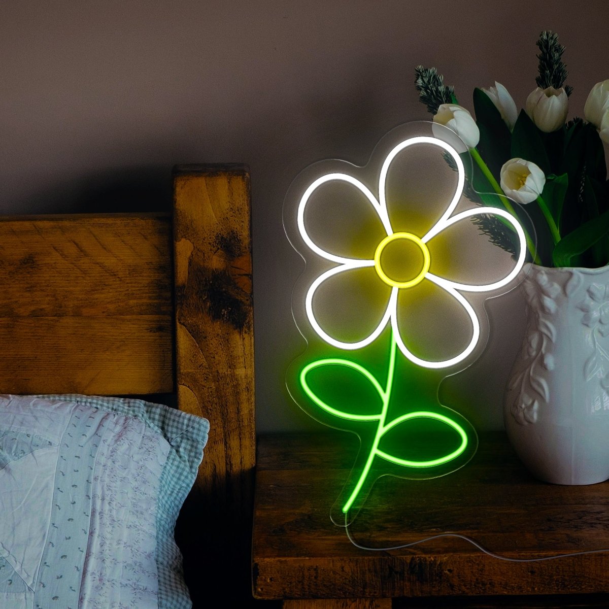 Cute Daisy Led Neon Sign - Reels Custom