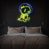 Cute Dinosaur Astronaut Space Neon Sign - Reels Custom