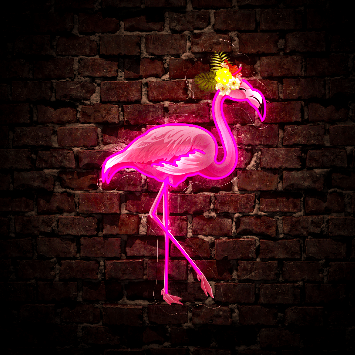 Cute Flamingo Artwork Neon Sign - Reels Custom
