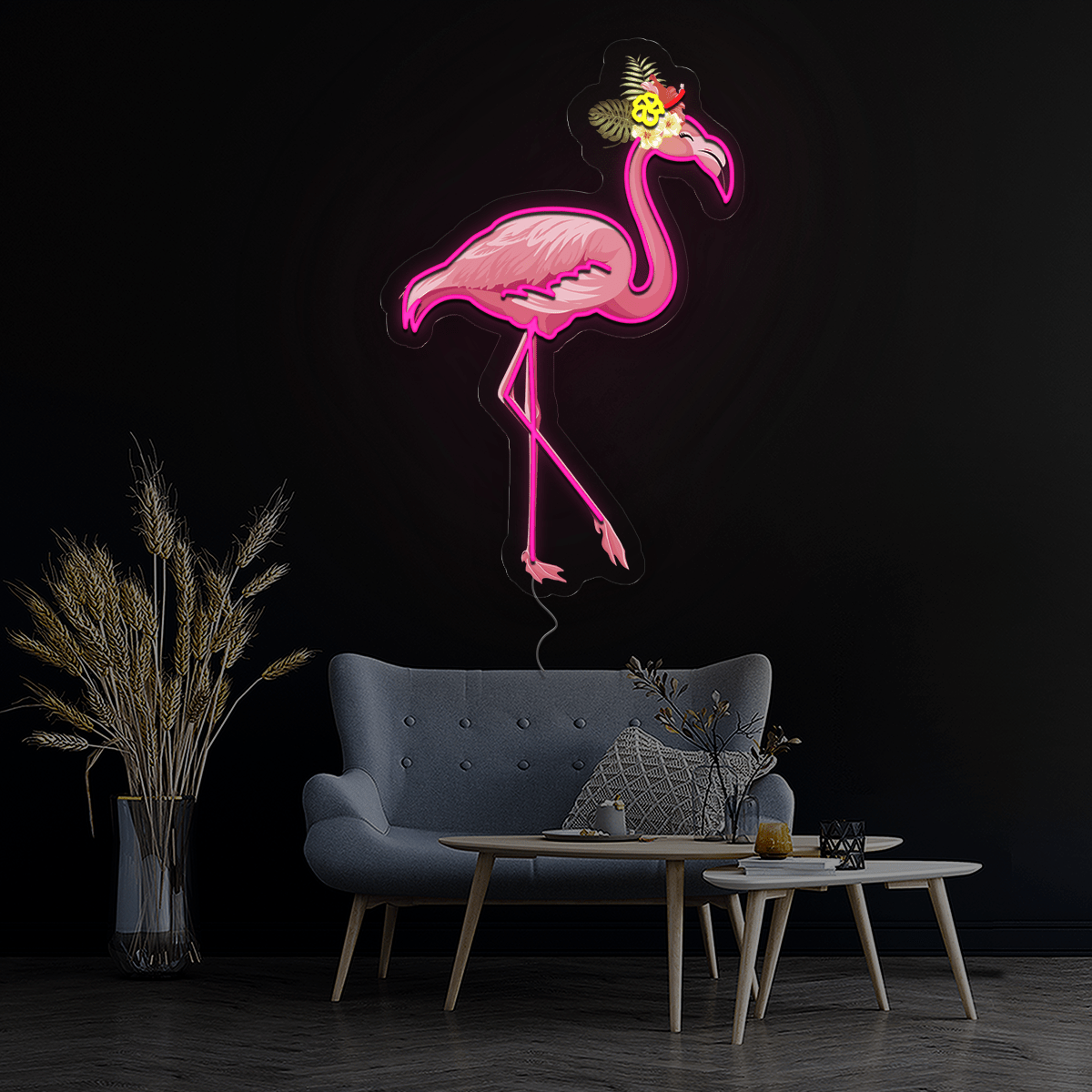 Cute Flamingo Artwork Neon Sign - Reels Custom