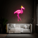 Cute Flamingo Artwork Neon Sign - Reels Custom