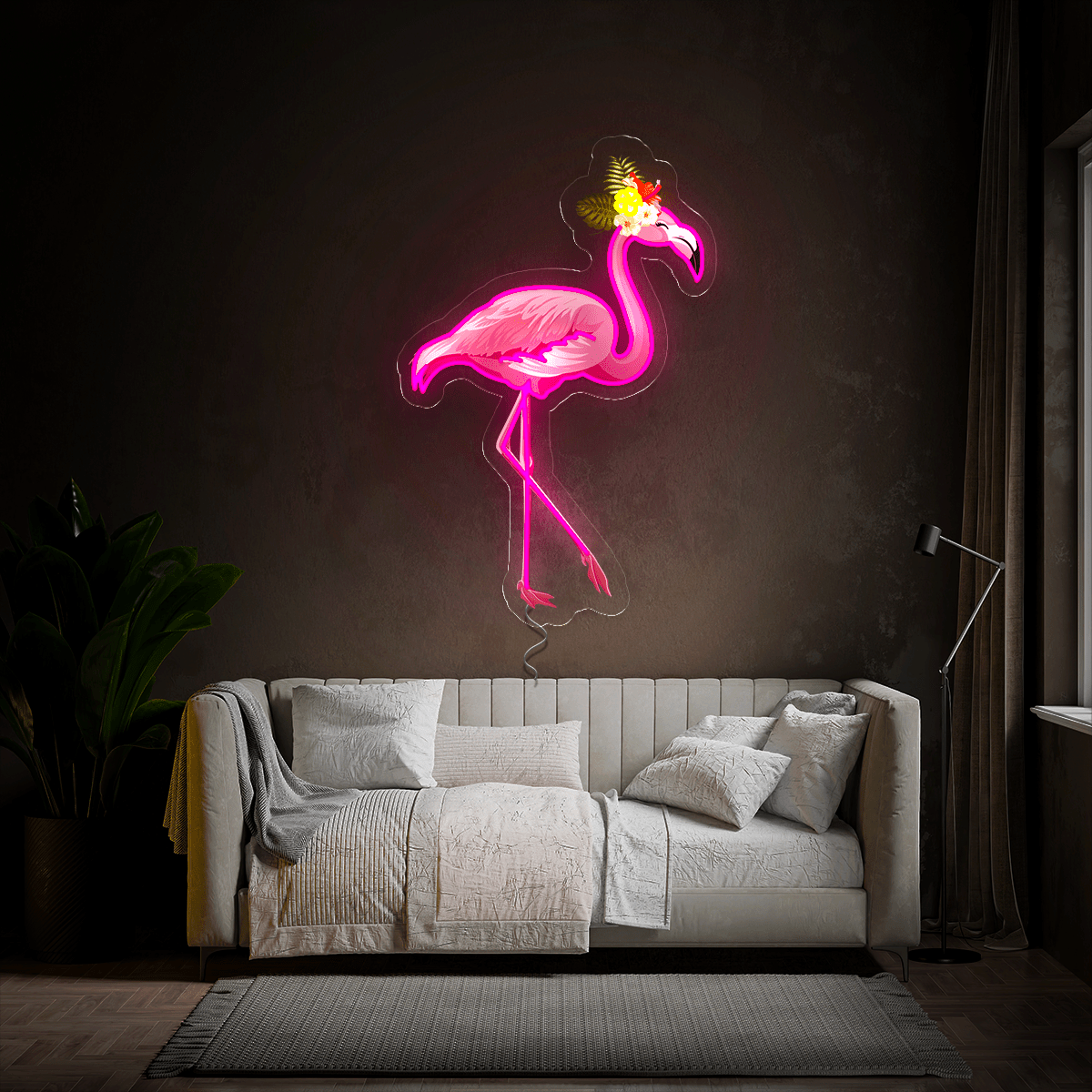 Cute Flamingo Artwork Neon Sign - Reels Custom